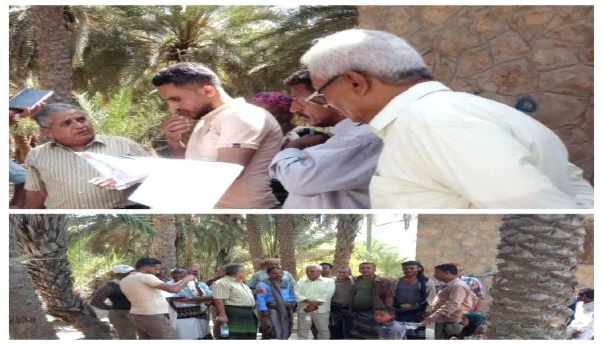تسليم موقع منظومة الطاقة الشمسية لمشروع مياه " الحجاج" زريقة اليمن بمديرية المقاطرة للمقاول المنفذ