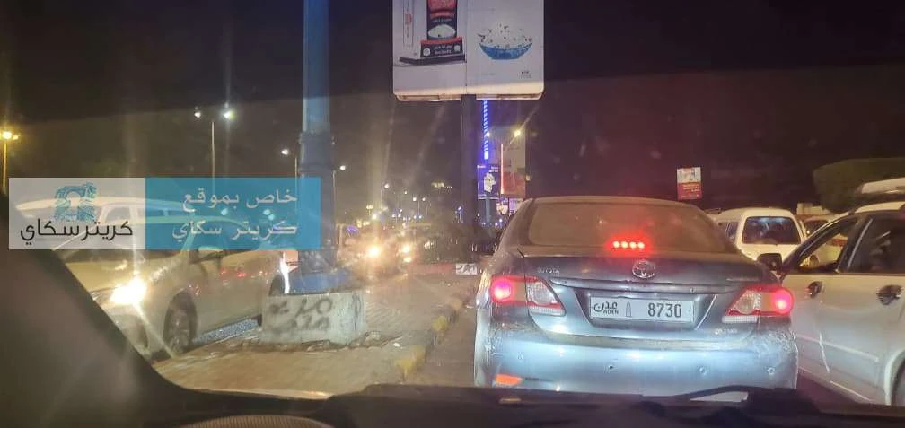 عاجل:ازدحام مروري بمدخل كريتر