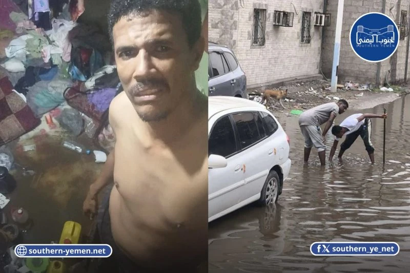 سيول تغمر أحياء في عدن وتكشف هشاشة التصريف وتحذيرات من موجة ممتدة