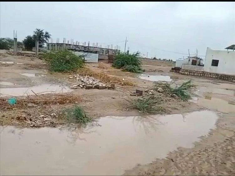 تضرر المنازل بسبب المنخفض الجوي