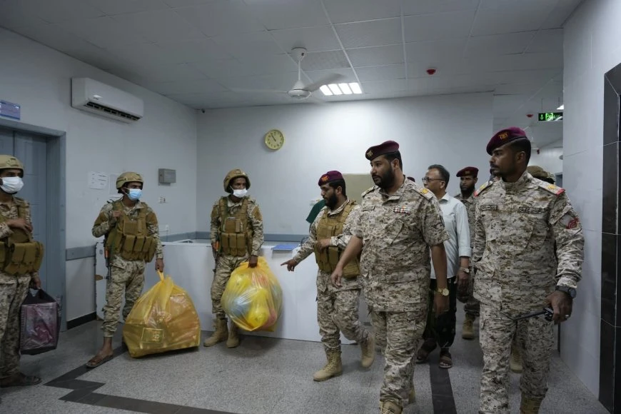 بتوجيهات قائد الفرقة الثانية..قوات درع الوطن تنفذ زيارة عيدية لمرضى مستشفى سيئون العام