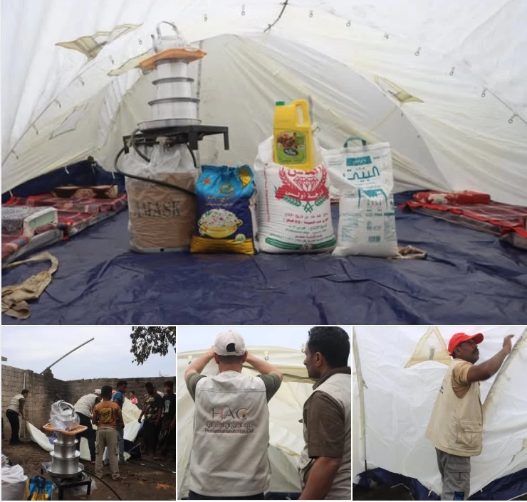 الوحدة التنفيذية بمحافظة الحديدة تقدم مساعدات طارئة لأسرة احترق منزلها بالخوخة