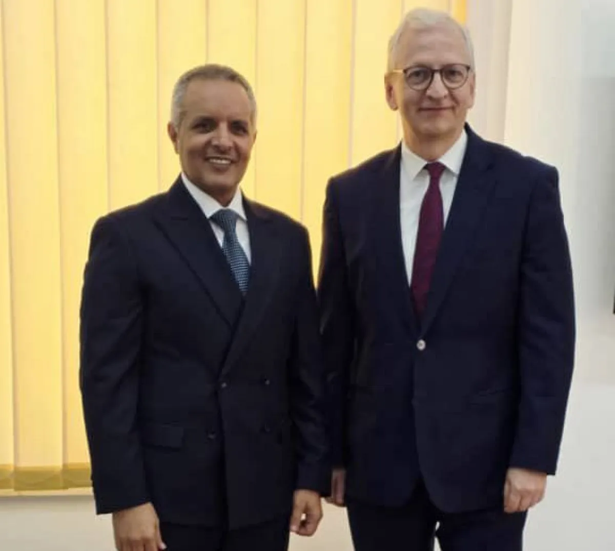 وزير الشؤون الاجتماعية يبحث مع السفير الألماني تعزيز التعاون الإنساني والتنموي