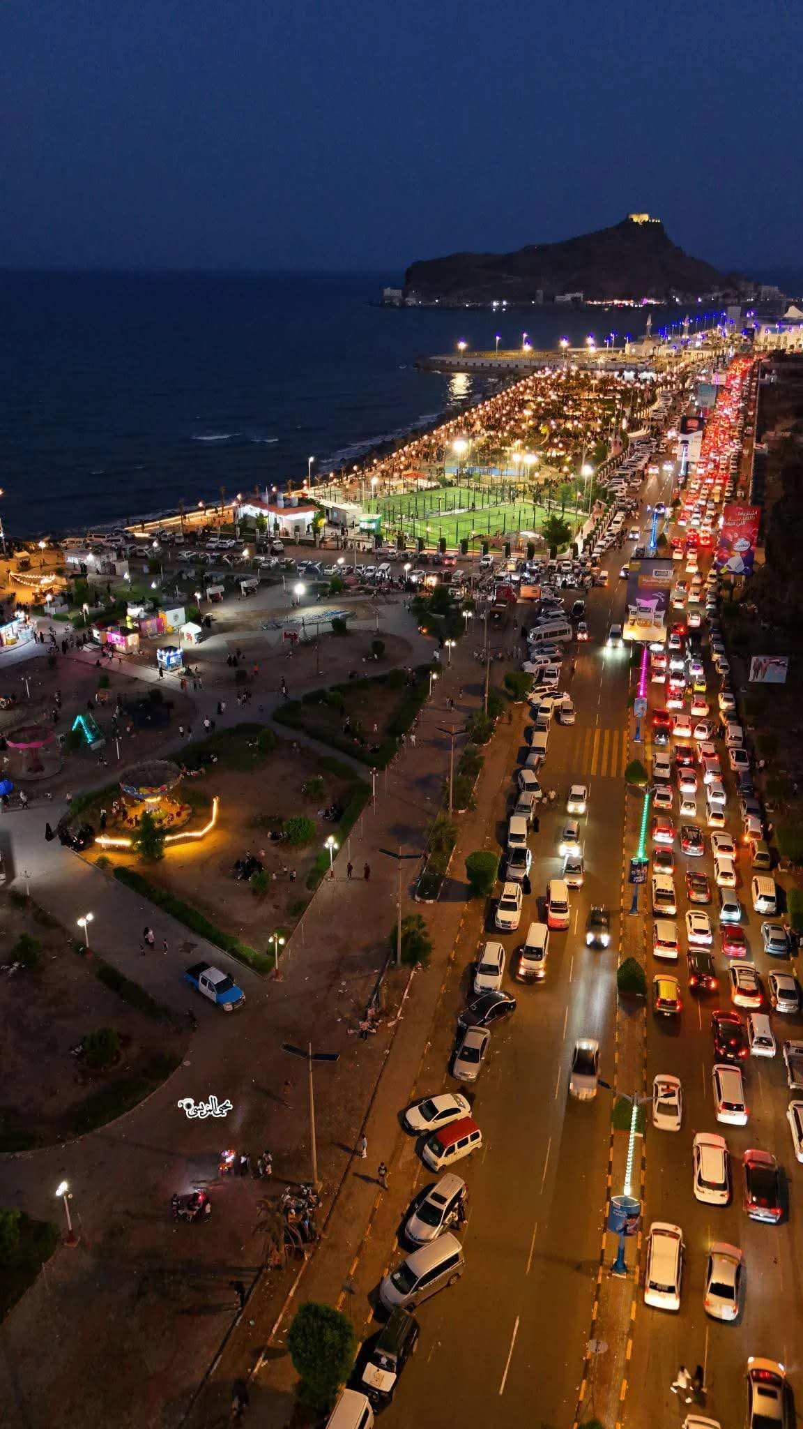 صورة غير متوقعة بعدن الليلة