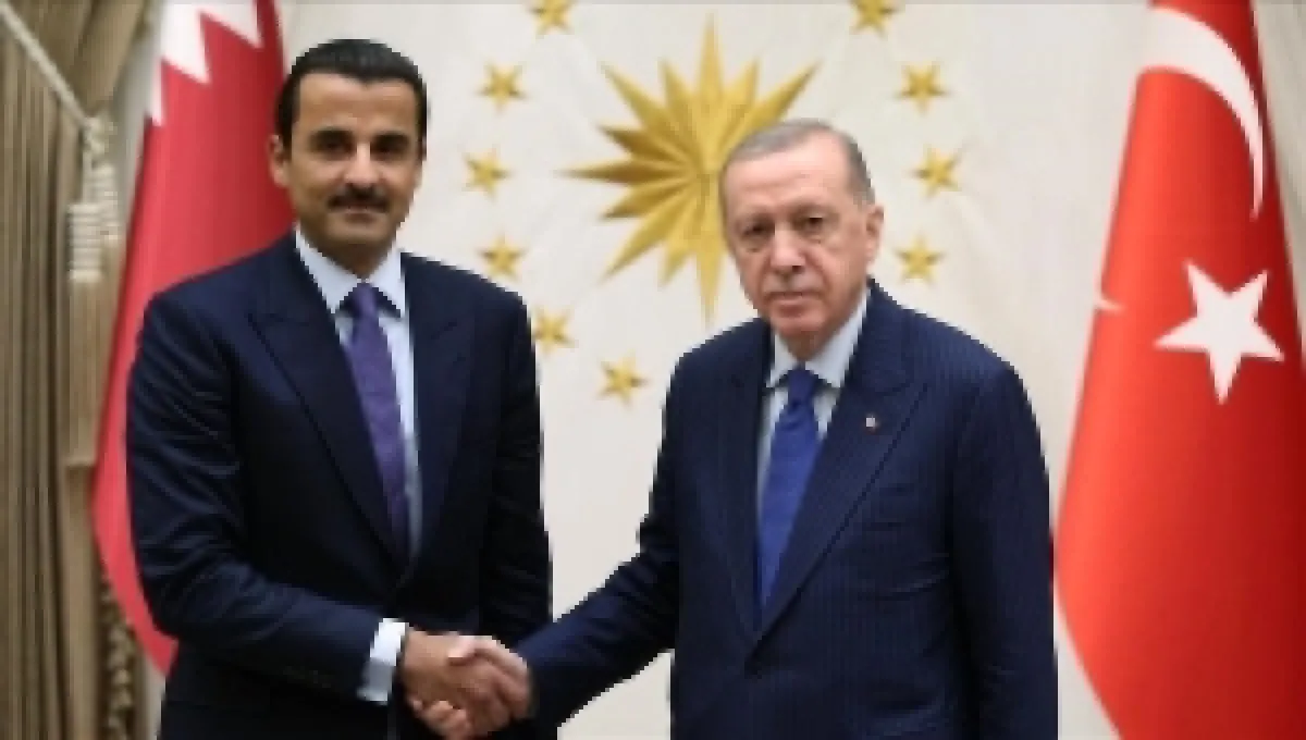 أردوغان يبحث مع أمير قطر آخر التطورات في المنطقة