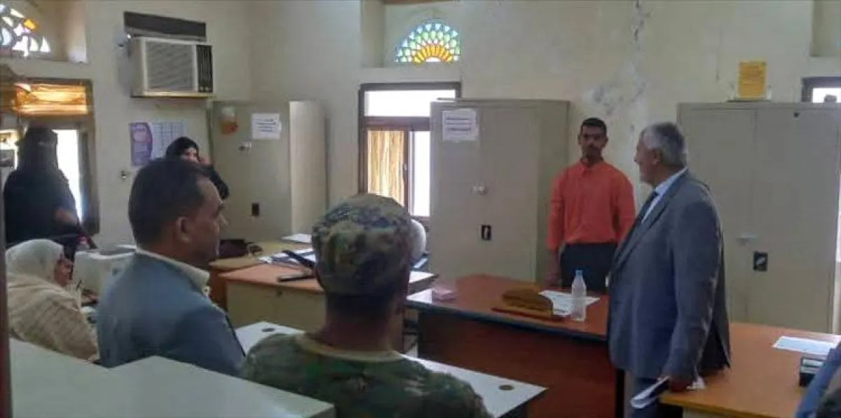 وكيل وزارة العدل يتفقد سير العمل في محكمتي استئناف عدن وصيرة الابتدائية والشعبة والمحكمة التجارية عقب إجازة العيد