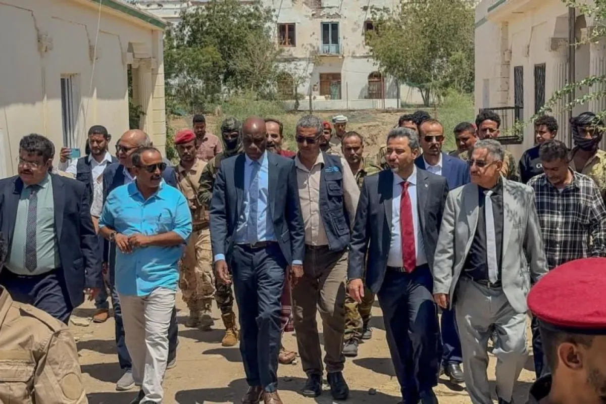 محافظ لحج الحالمي ووكيل وزارة الزراعة والقائمَ بأعمال الممثل المقيم لمنظمة(الفاو) في اليمن يطلعوا على مشاريع تنموية زراعية بالمحافظة  