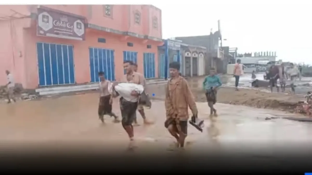 اليمن: سيول جارفة تضرب "النجيبة" بتعز وتخلف قتلى ومفقودين