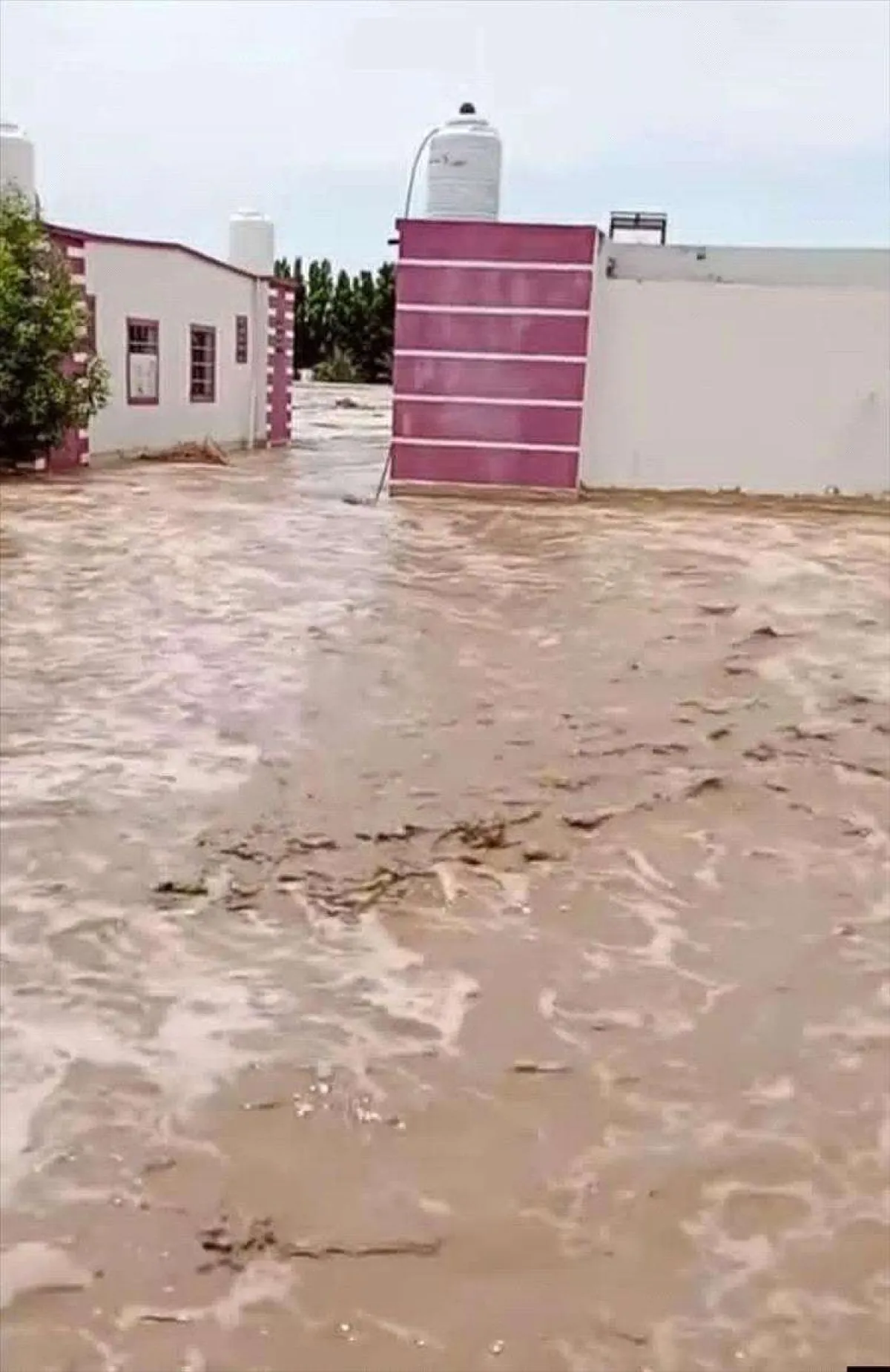 عاجل:الفيضانات تطمر مدينة سكنية