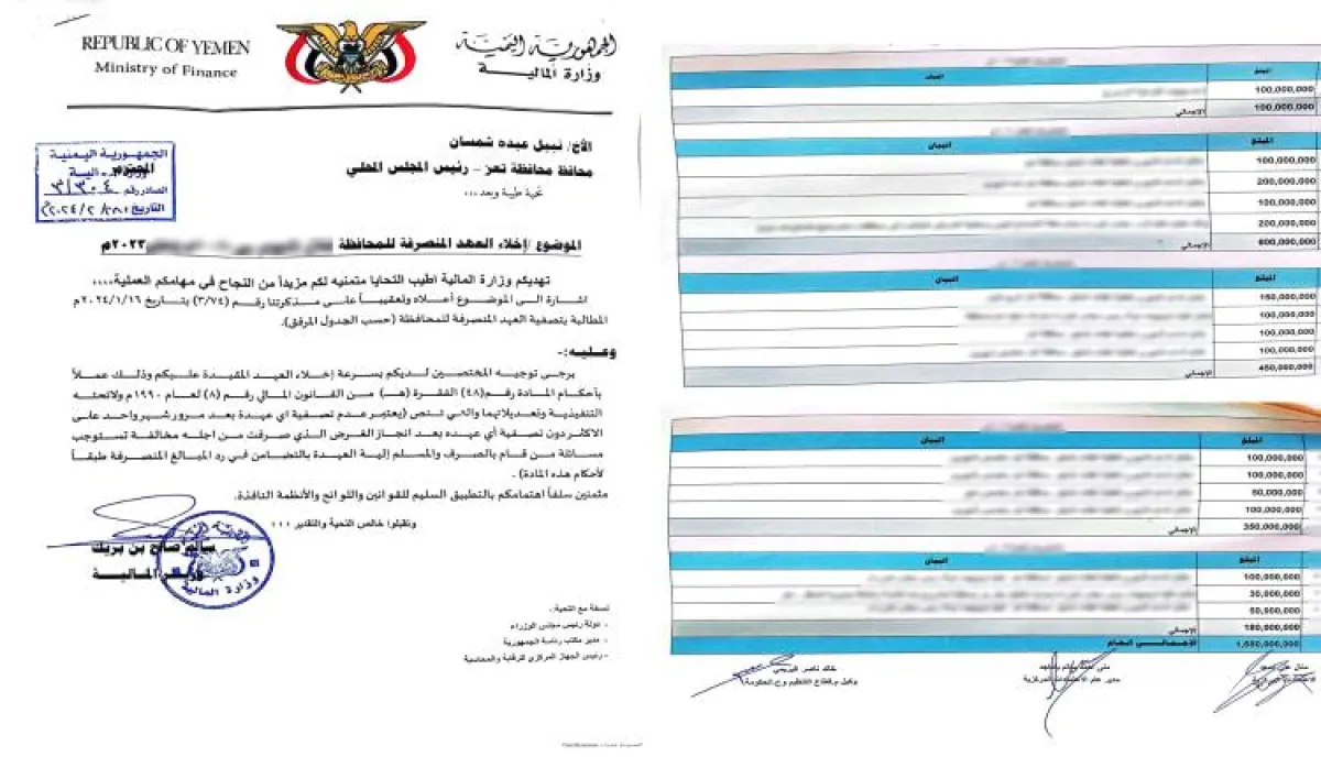 فضيحة مدوية تهز تعز.. مليارا ريال مختفية تضع المحافظ تحت مجهر المساءلة وتفجر غضبا واسعا