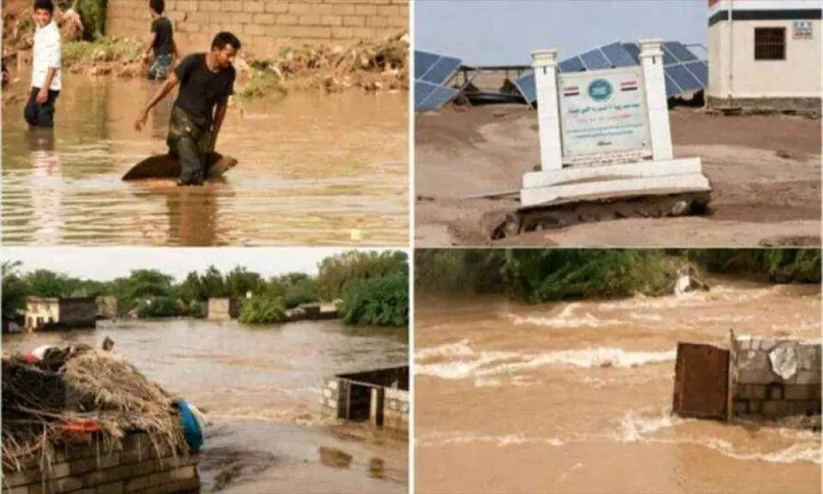 لقطات تبكي القلب.. السيول تجتاح المنازل وتشرد العائلات في المخا.. أين المتبرعون؟