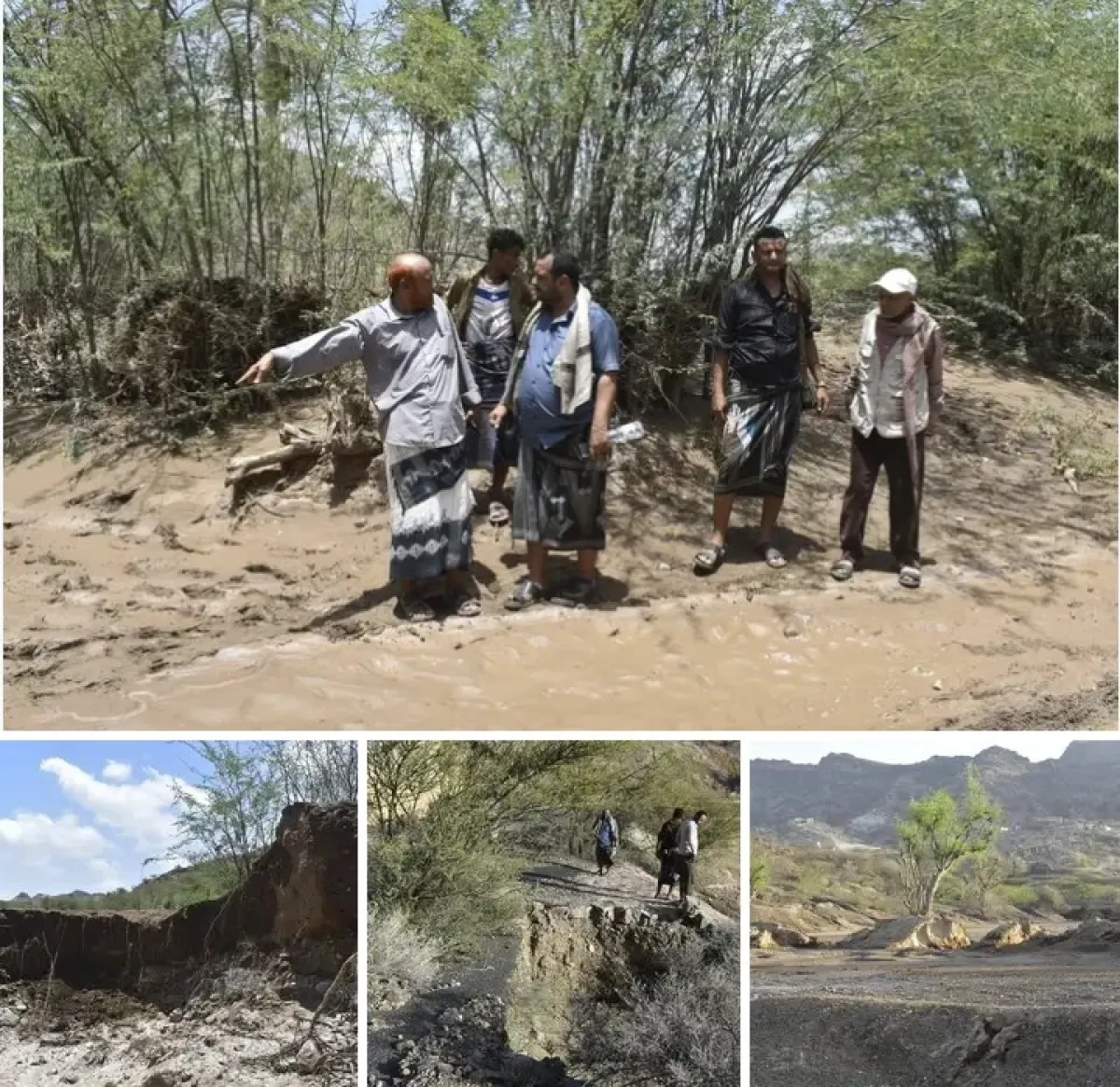 بدء أعمال حصر أضرار السيول في الوازعية ونزول ميداني يشمل عدة مناطق متضررة