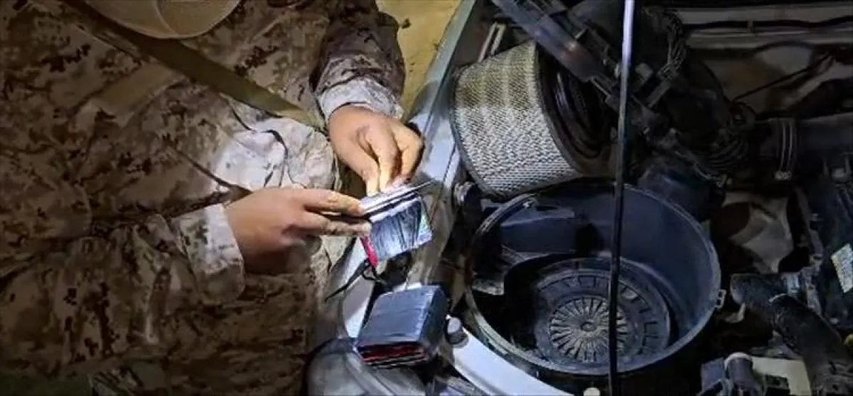 كتيبة أمن وحماية منفذ الوديعة تُحبط محاولة تهريب 450 قرص من حبوب"بريجابالين" المخدر