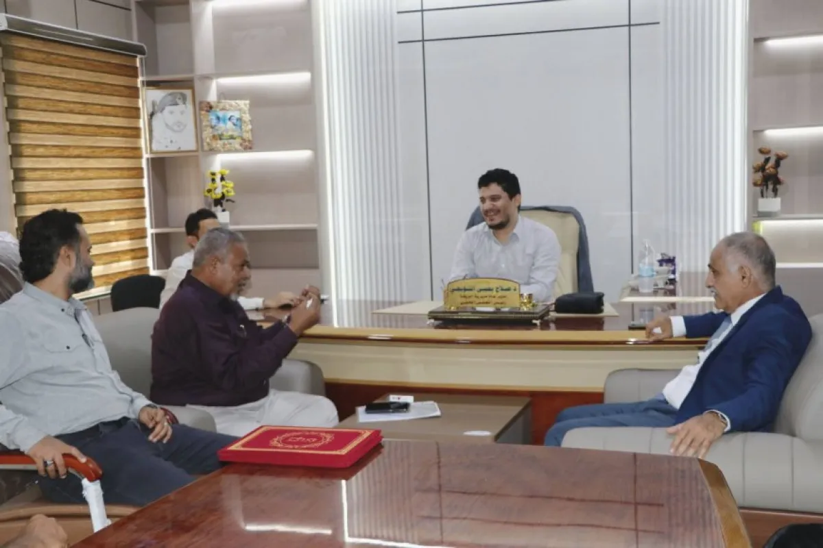 مدير عام البريقة يستقبل قيادة الإدارة العامة للجان المجتمعية في العاصمة عدن