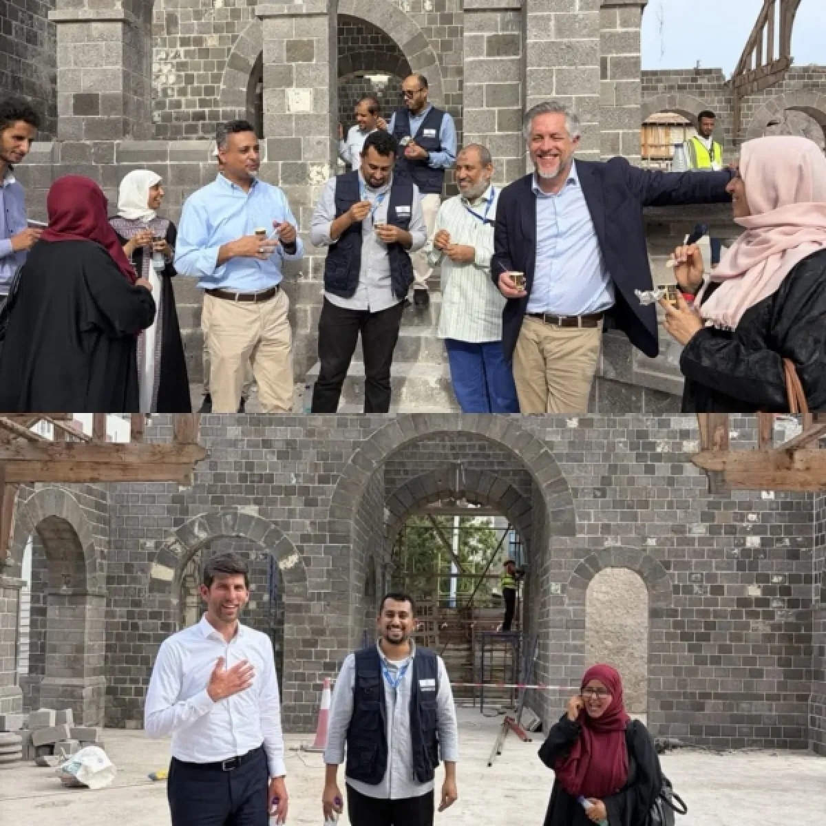 سفير الاتحاد الأوروبي يتفقد مشاريع ترميم التراث الثقافي في عدن