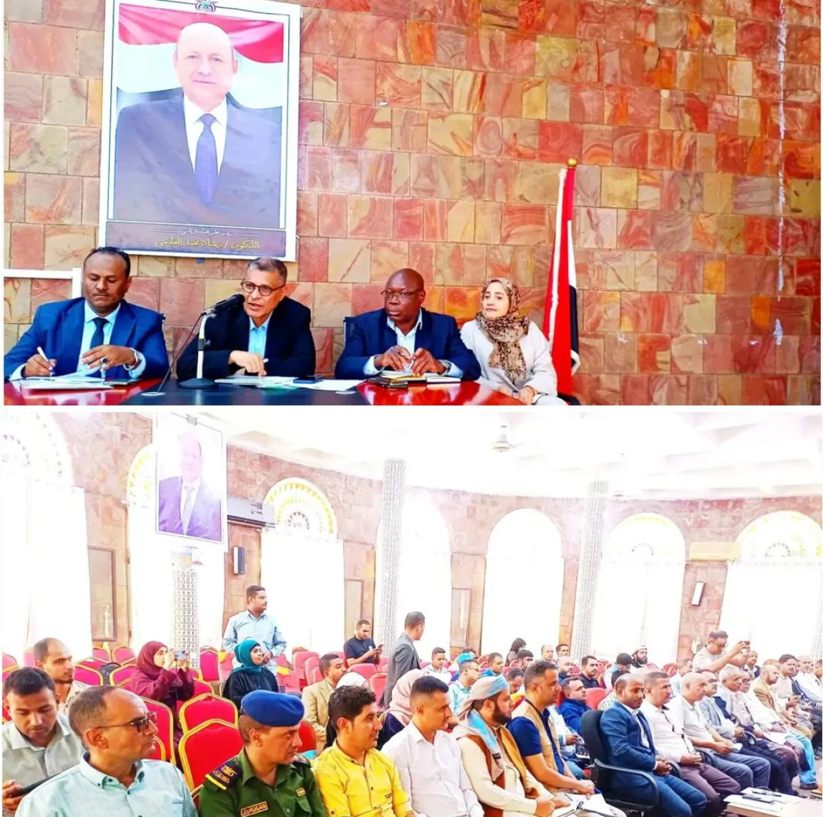 اجتماع موسع بتعز يقر تسيير قافلة إغاثية لـ 1500 أسرة متضررة من السيول بمديريات الساحل