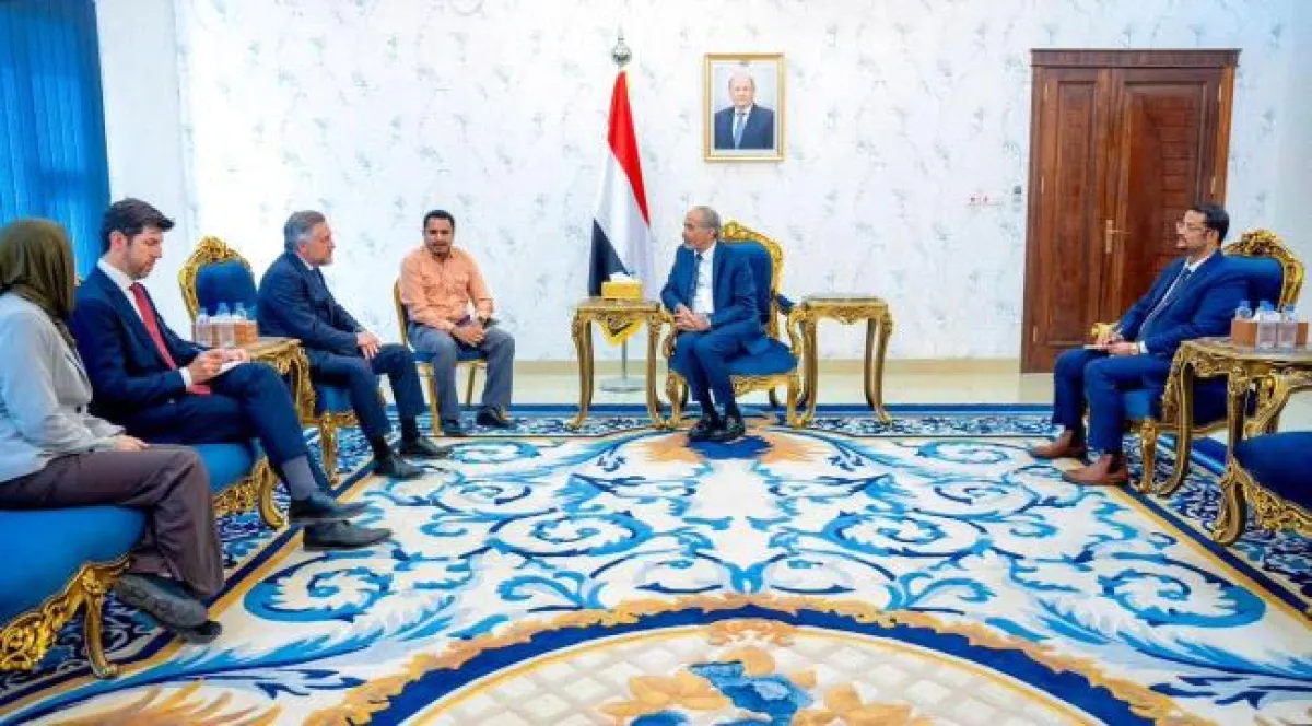  الصبيحي يستقبل في عدن سفير الاتحاد الأوروبي