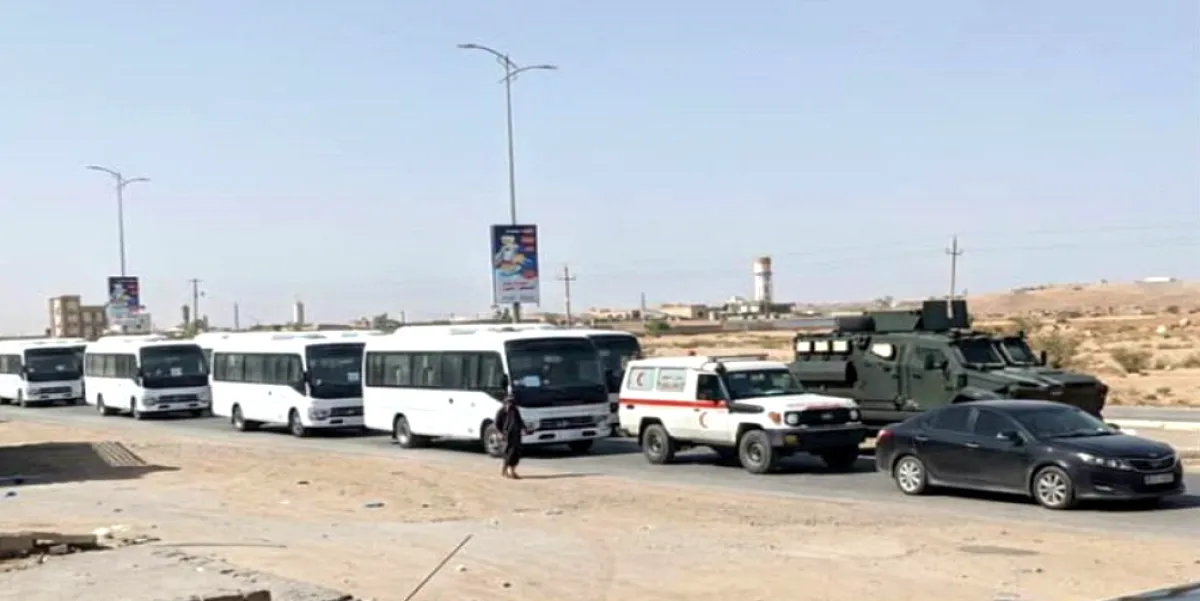 تعزيزات عسكرية قادمة من المملكة في طريقها إلى العاصمة المؤقتة عدن