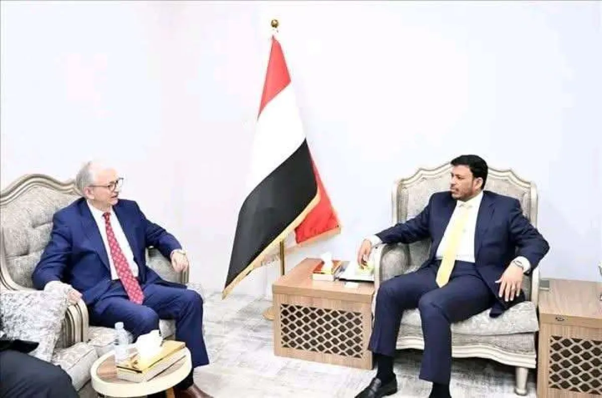 عضو مجلس القيادة عبدالله العليمي يبحث مع السفير الالماني مستجدات الاوضاع وآفاق التعاون