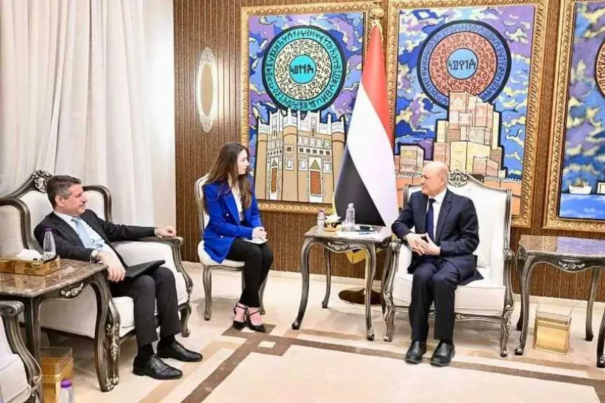 الرئيس  العليمي يكشف لسفير أمريكا ”خطة الحوثيين” الجديدة لابتزاز اليمن!