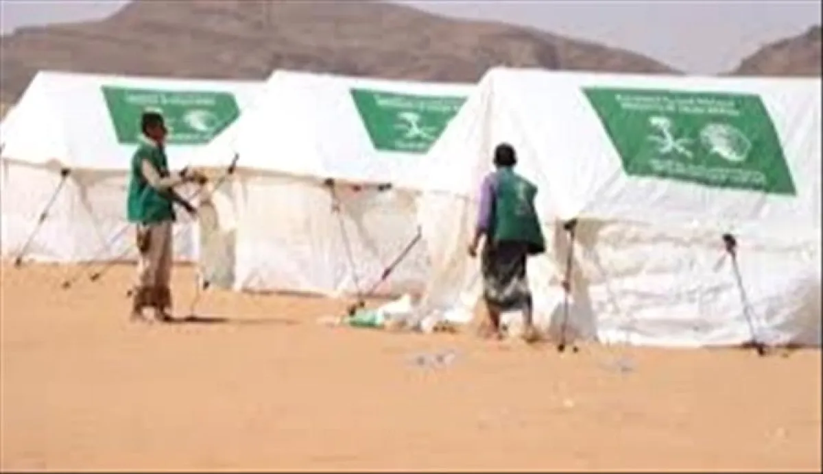 مركز الملك سلمان يوزع 103 خيام إيوائية في الجوف