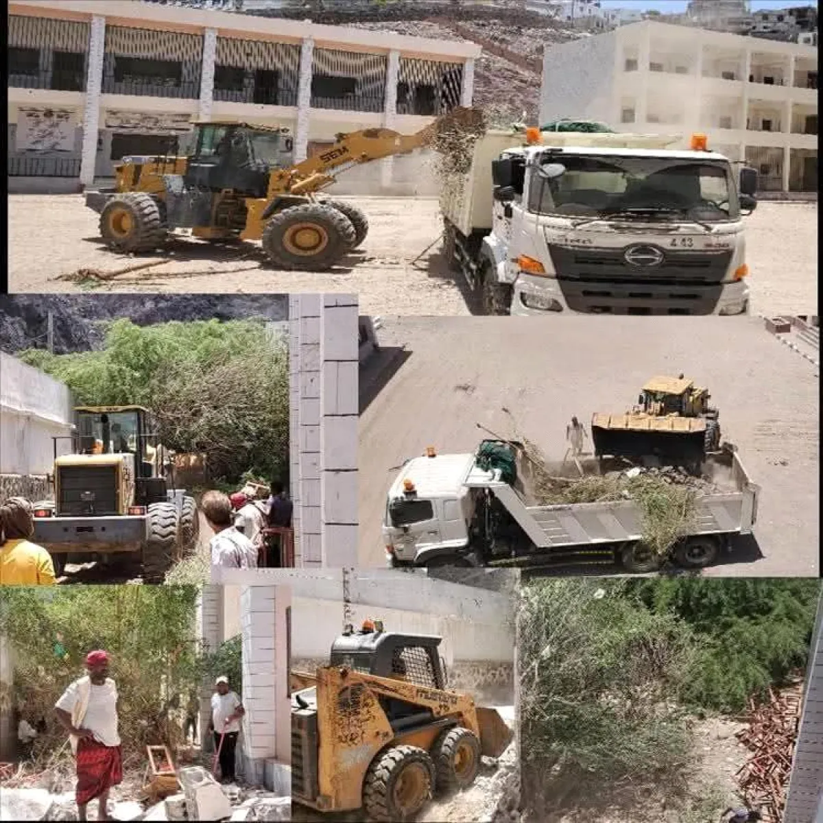 حملة عاجلة بالتواهي لإزالة مخلفات خلف ثانوية جرادة عقب بلاغ بوجود أفاعٍ