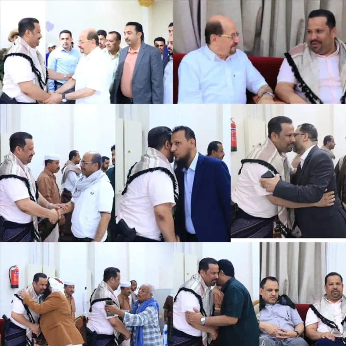 مسؤولين وسفراء يقدمون واجب العزاء للعميد السعيدي في وفاة والدته