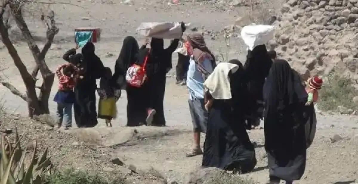 منظمة الهجرة الدولية تُسجل نزوح 23 أسرة يمنية خلال أسبوع واحد