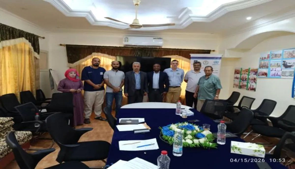 اجتماع في مكتب تنسيق الأعمال المتعلقة بالألغام (YMACC) بعدن مع ممثلي منظمة المساعدات الشعبية النرويجية (NPA)