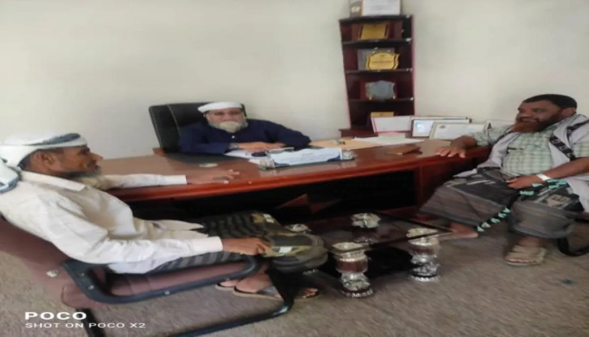 مدير عام أوقاف أبين يناقش أداء فرع جيشان ويؤكد على تعزيز العمل الإرشادي