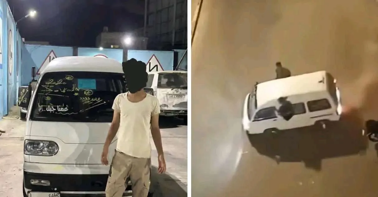 تحرك أمني عاجل في عدن:ضبط سائق باص ارتكب مخالفة خطيرة بعكس اتجاه السير في المعلا