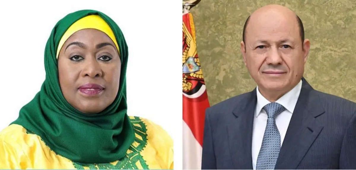 رئيس مجلس القيادة الرئاسي يهنئ بيوم الاتحاد التنزاني  