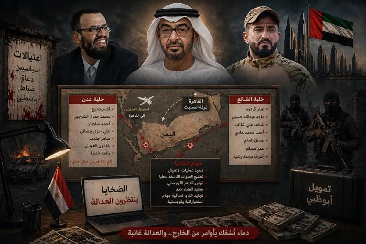 معلومات خطيرة تكشف إدارة خلايا اغتيالات من الخارج.. اتهامات بتمويل إماراتي وتحريك شبكات قتل في عدن