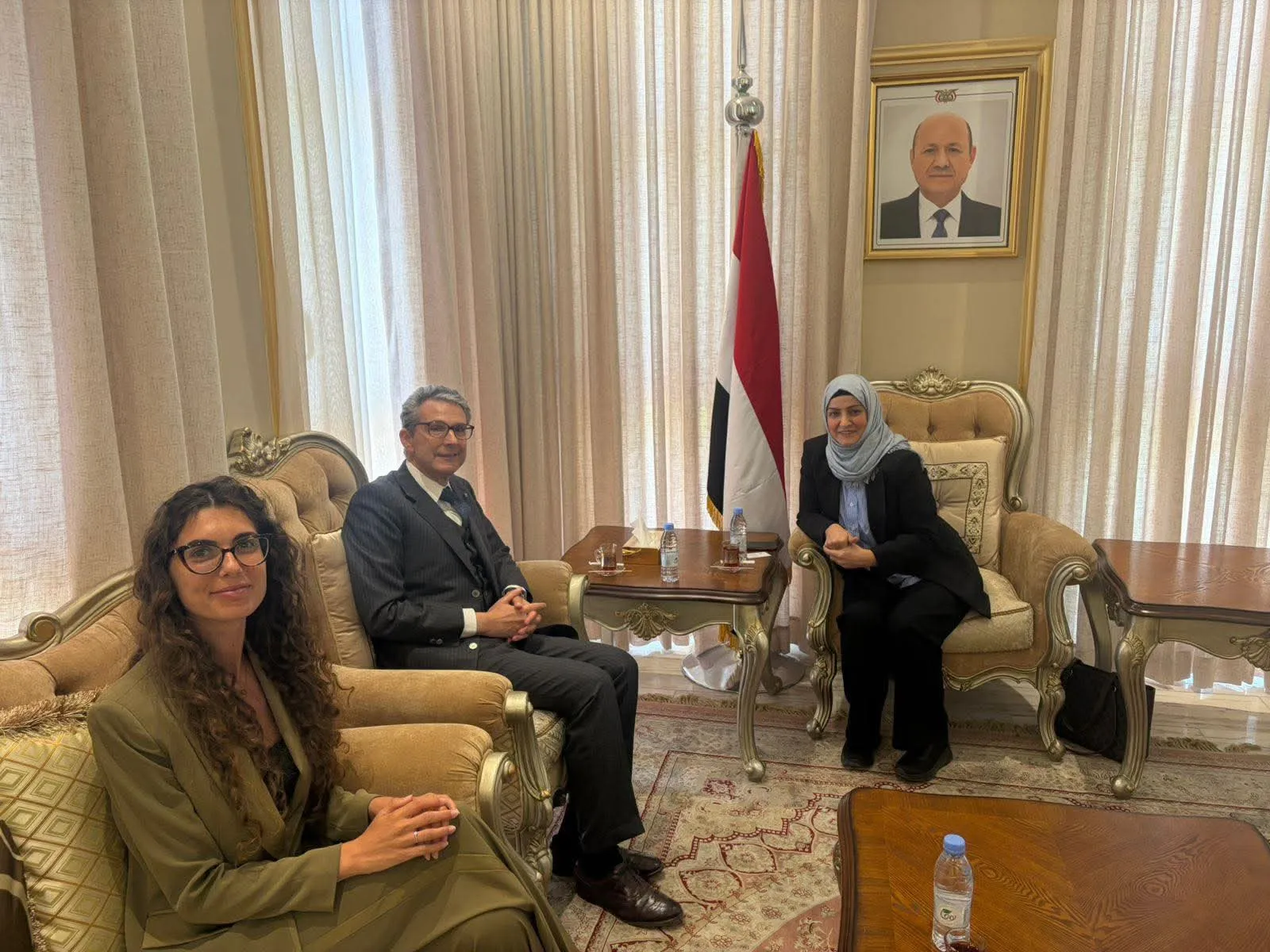 مباحثات يمنية ايطالية حول تعزيز التعاون في المجالات القانونية والتشريعية