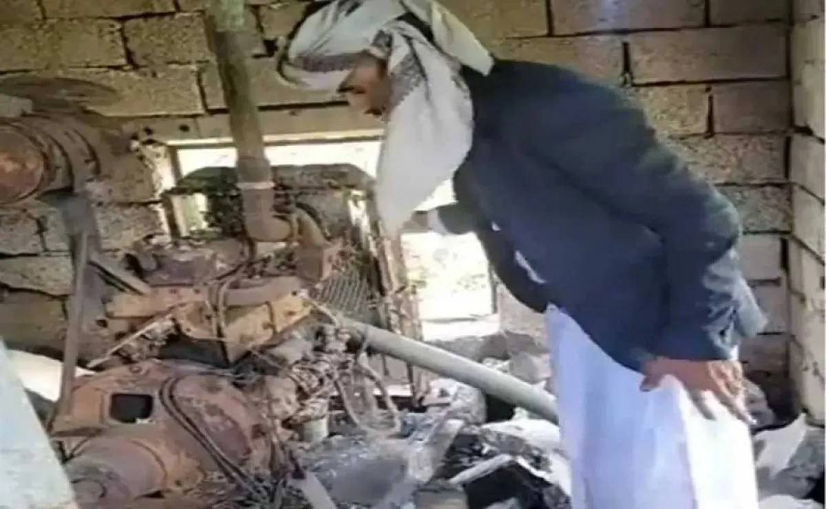 إحراق مضخة مياه تخدم المساجد في إب