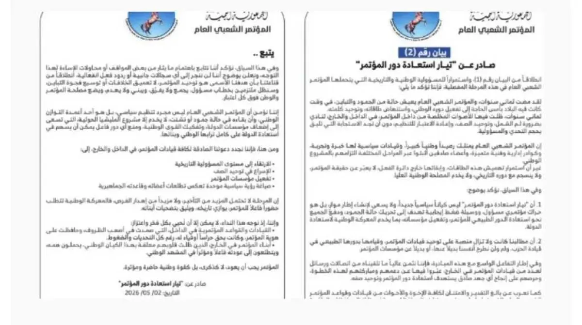 تيار استعادة دور المؤتمر: دعوة لتوحيد الصفوف وتفعيل مؤسسات الحزب في مرحلة حاسمة