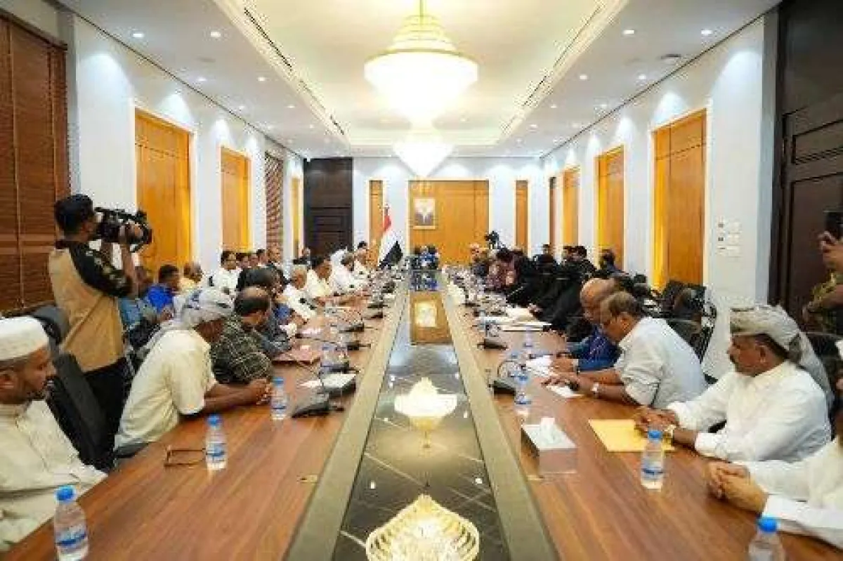 الخنبشي يرأس لقاءً مشتركًا لاستعراض مسودة مشروع تأسيس المجلس التنسيقي الأعلى للقوى والمكونات الحضرمية