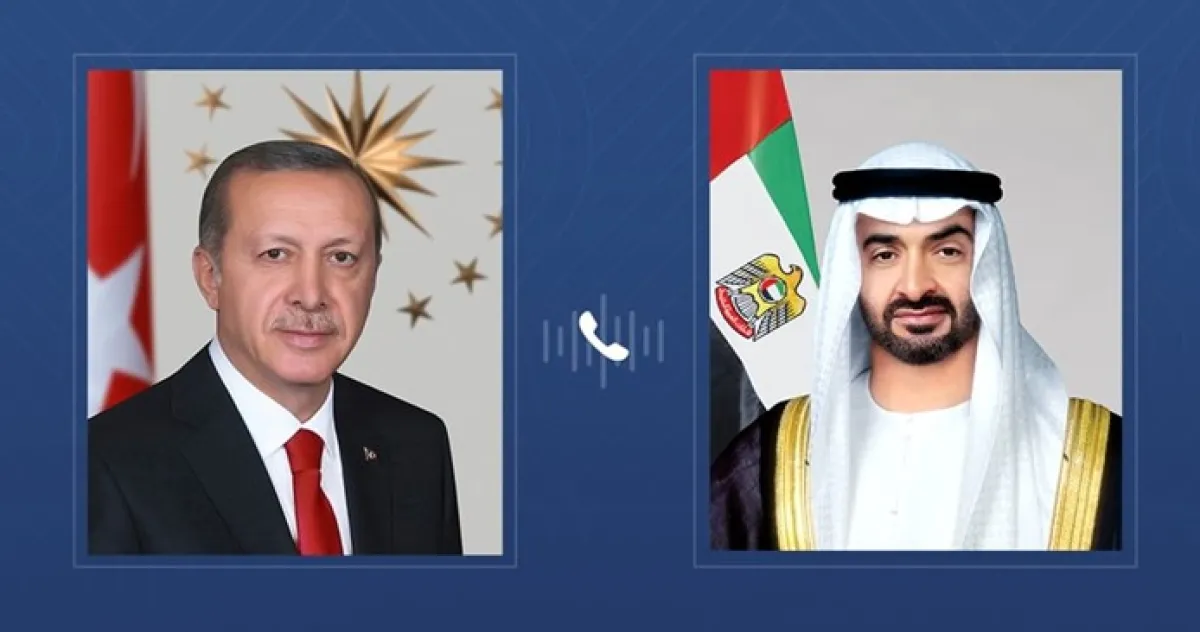 بن زايد وأردوغان يبحثان التداعيات الخطيرة للصراع في المنطقة على الأمن والاستقرار الإقليمي والدولي
