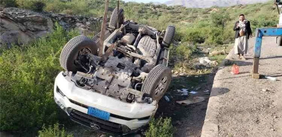 عاجل:نجاة اعلاميين من حادث انقلاب مروّع