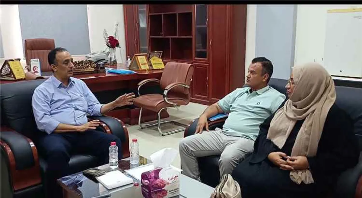 مدير صحة عدن يناقش مع منظمة ميدجلوبال تمديد مشروع الطوارئ التوليدية في التواهي
