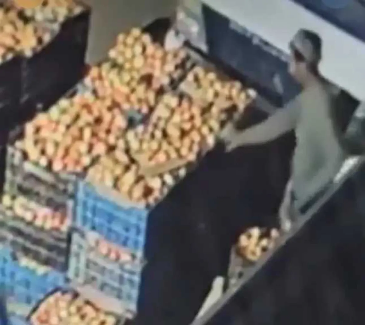 شاهد.. وفاة شاب بشكل مفاجئ أثناء بيعه الطماطم في سوق شعبي بمحافظة عمران (فيديو)