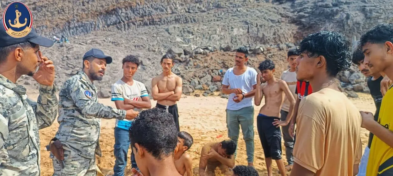 خفر السواحل بعدن تنفذ حملة توعوية لتعزيز السلامة البحرية والوقاية من الغرق