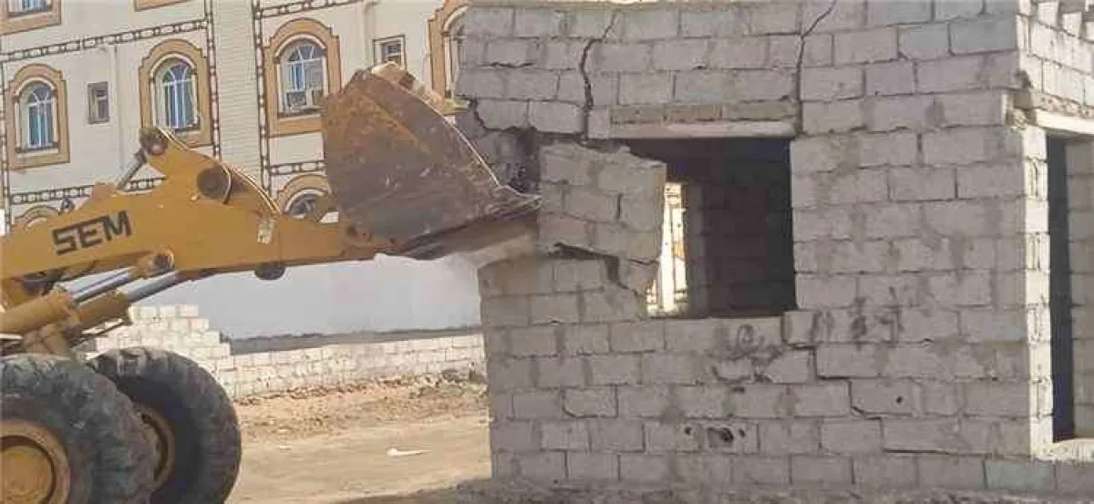 ازالة البناء العشوائي بخورمكسر