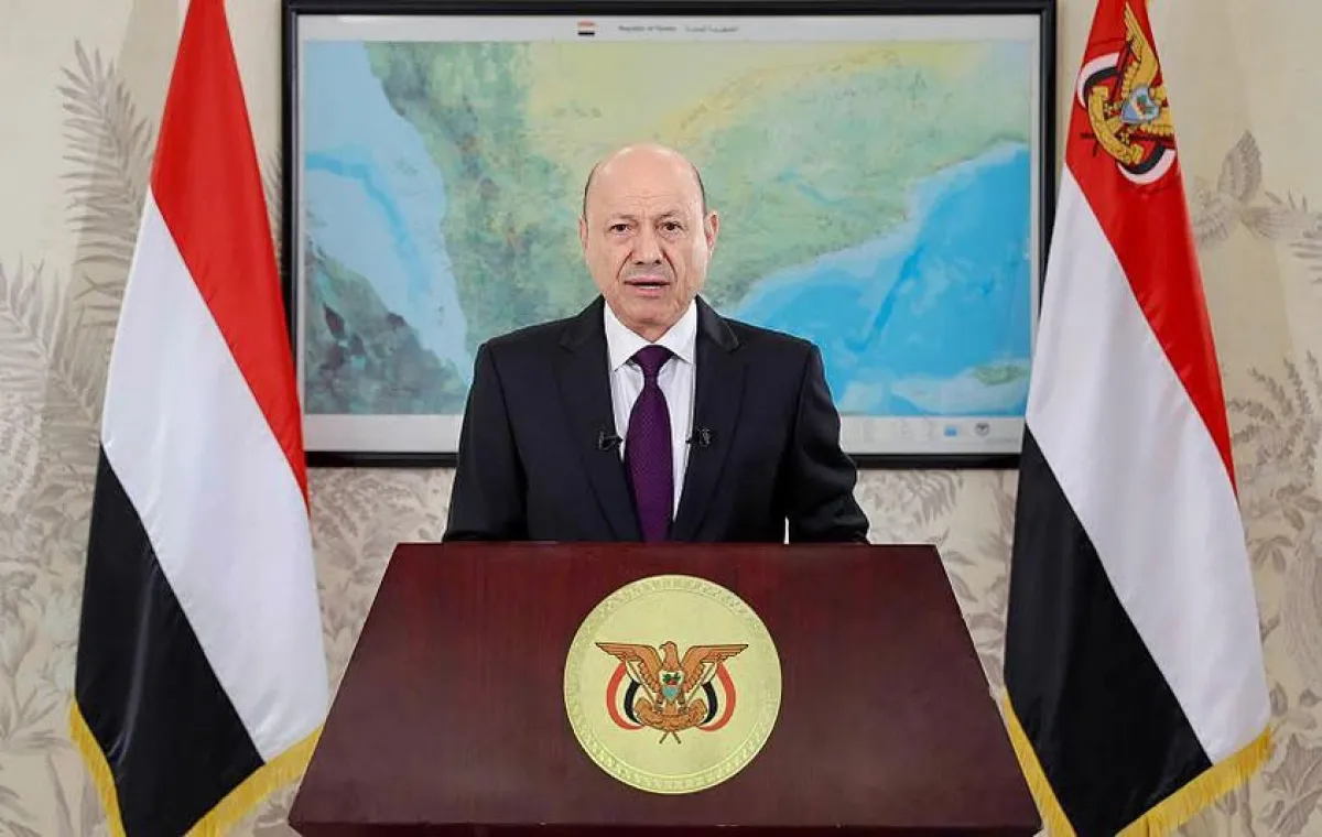 رئيس مجلس القيادة يوجه خطاباً للشعب اليمني بمناسبة الذكرى36 للعيد الوطني 22مايو  