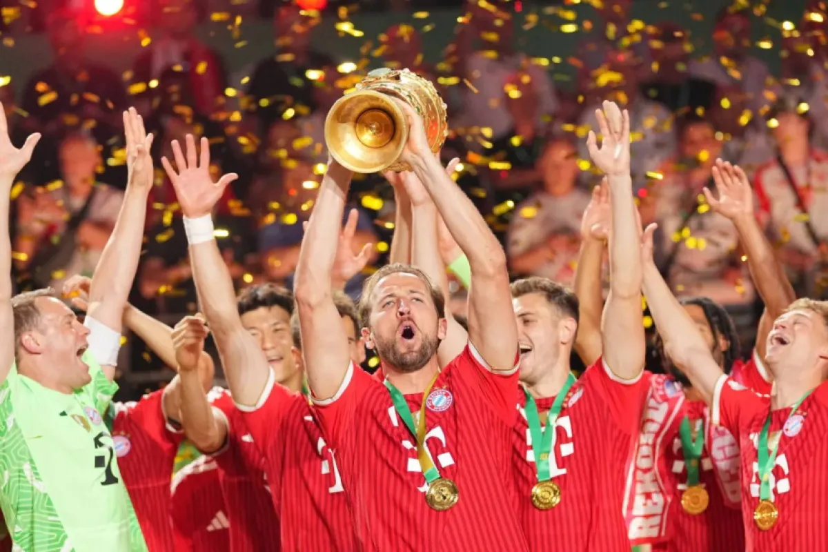 هاتريك هاري كين يقود البايرن إلى لقب كأس ألمانيا للمرة الـ21 في تاريخه