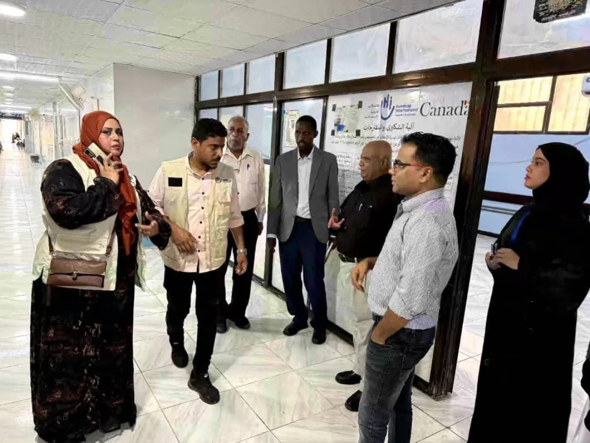 حيدرة يدشن تسليم مبنى قسم العلاج الطبيعي بمستشفى الصداقة بعد إعادة تأهيلة بدعم من منظمة هنديكاب