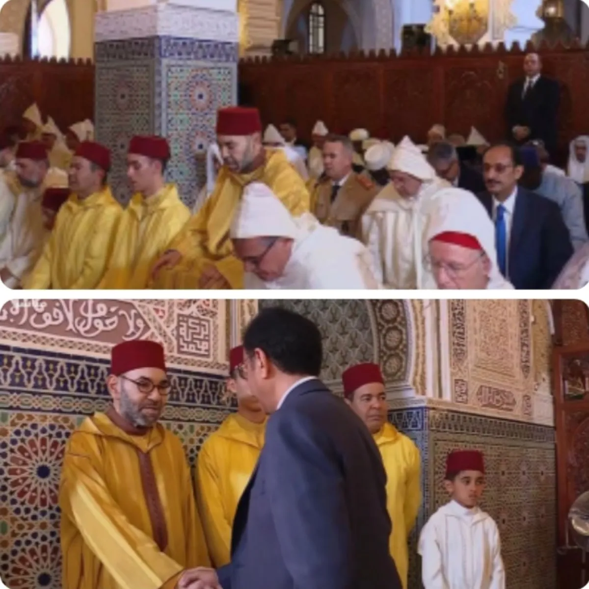 بحضور جلالة الملك محمد السادس.. السفير الأصبحي يشارك في صلاة عيد الأضحى المبارك ويقدّم التهاني لجلالته