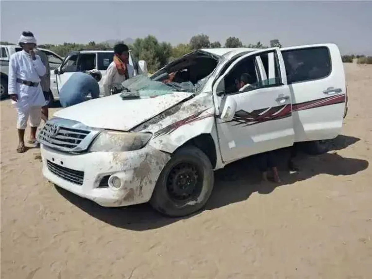 إصابة أسرة كاملة في حادث مروري مروع جنوبي اليمن