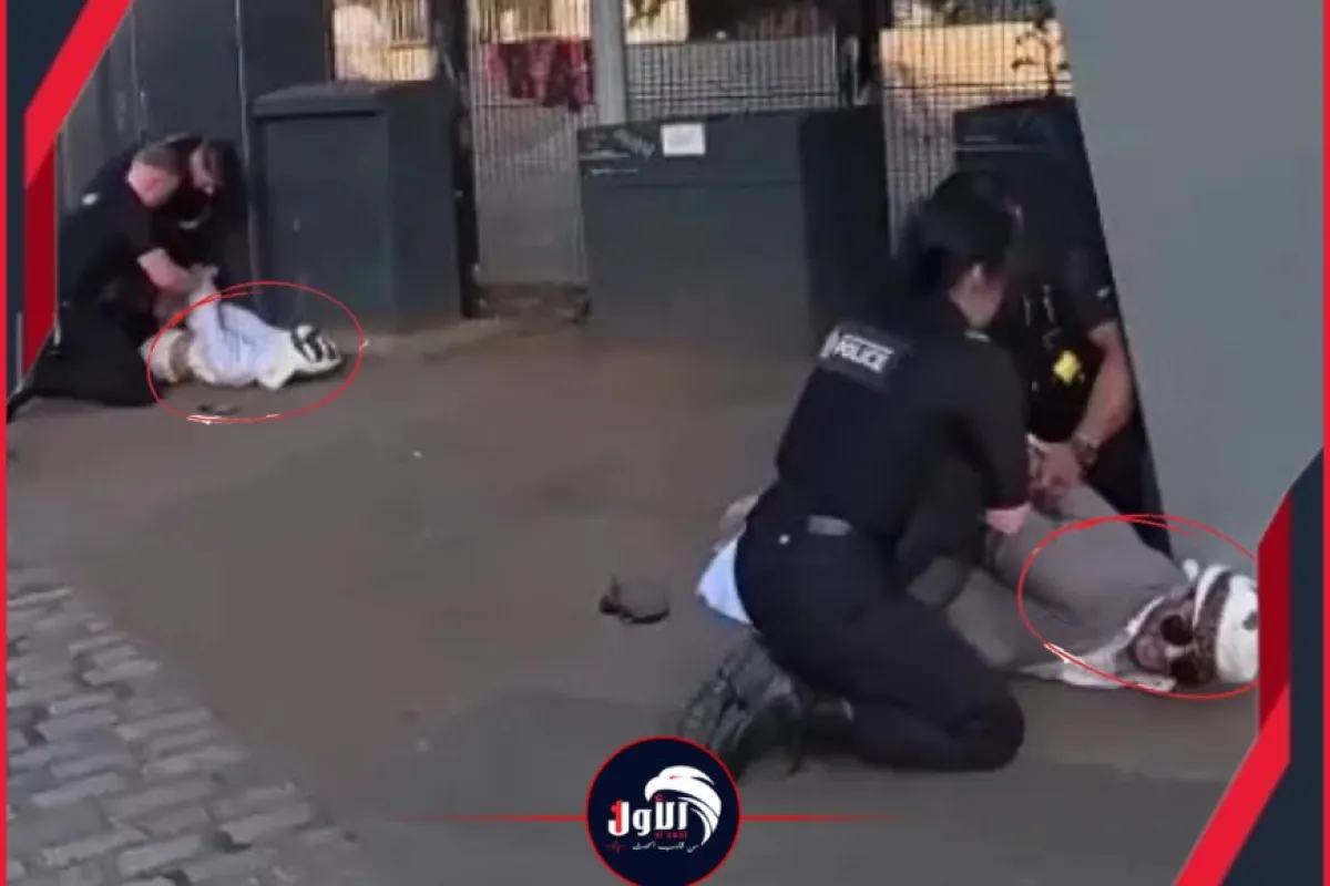 فيديو صادم من قلب بريطانيا.. اعتقال مواطنين يمنيين بسبب لبسهم!