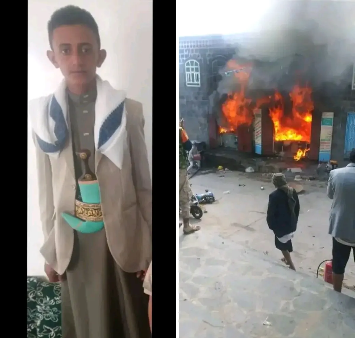 وفاة شاب وإصابة اثنين آخرين في حادث حريق بمديرية السدة بمحافظة إب